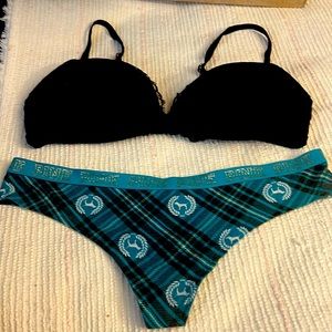 Victorias Secret Pink bra and panty set size 36B and Medium